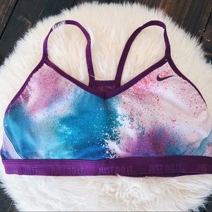 NIKE Purple Galaxy Sports Bra
